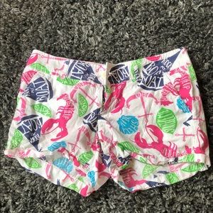 Beach theme Lilly Pulitzer shorts size 6
